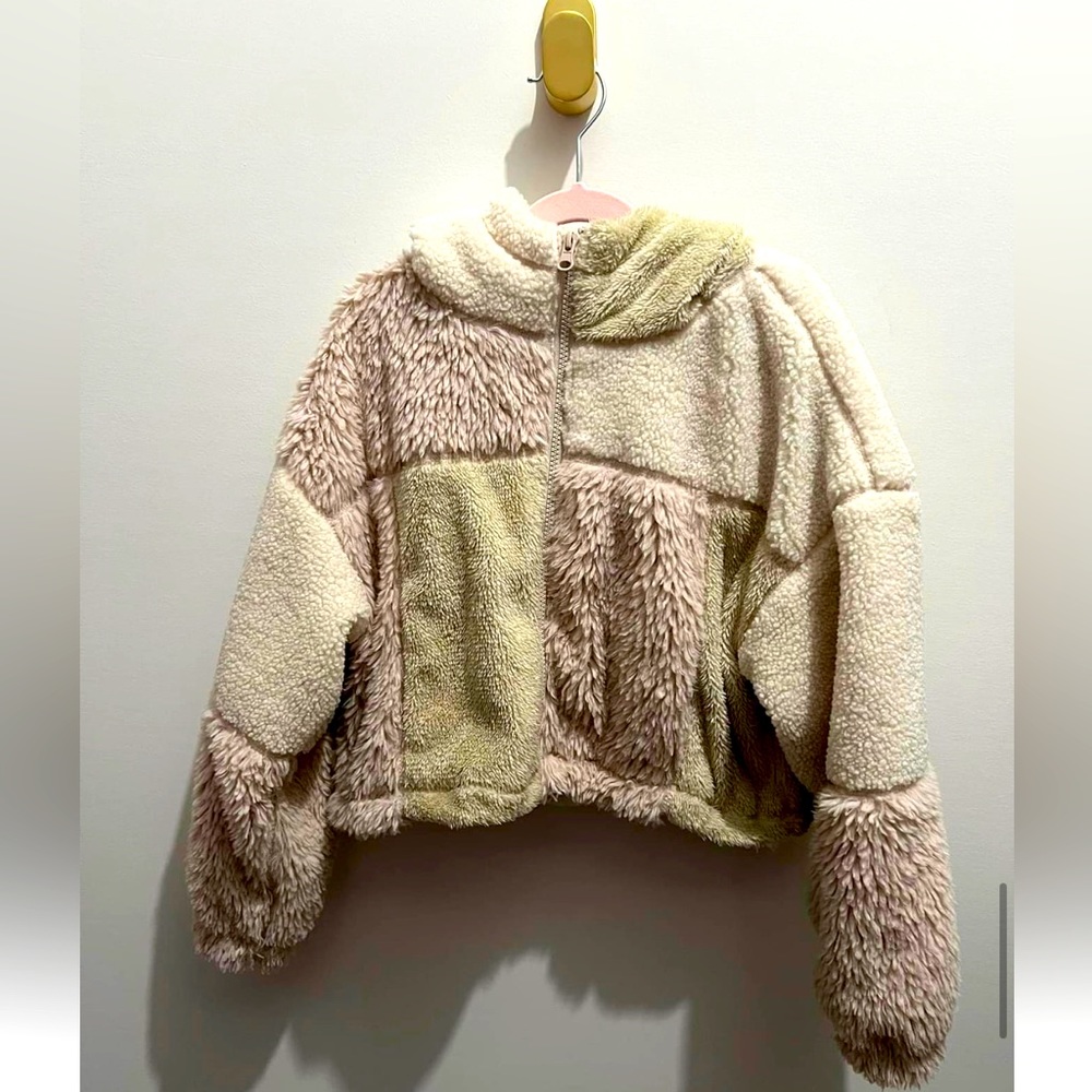 Teddy Fleece Cropped Jacket